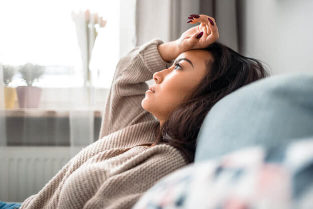 woman thinking about what is physical dependence